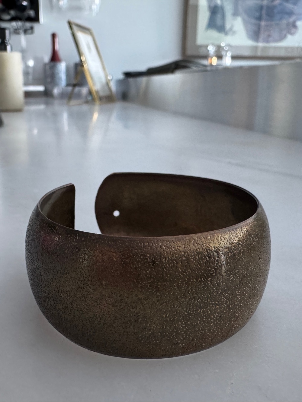Brown Metal Cuff Bracelet